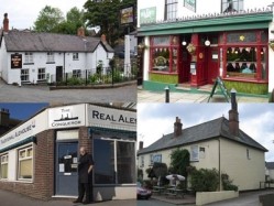 Camra National Pub of the Year 2012: The Campaign for Real Ale has revealed the finalists for its annual prize with pubs from Wales, Manchester, Kent and Devon up for the award
