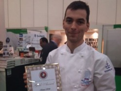 Simon Webb from Restaurant Associates, Merrill Lynch, won the British Culinary Federation (BCF) Chef of the Year competition at Hotelympia last night