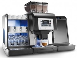 The Karisma Double Espresso Fresh Milk coffee machine will be on display today at the Caffé Culture Show