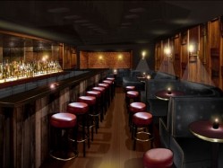 Downstairs at Harrison’s will feature intimate booth seating and a bar running along the wall