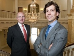 Gareth Bush (left) and Marco Cogollos join the Barcelo Cardiff Angel hotel
