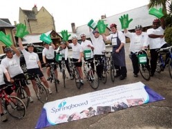 The Exclusive Hotels team get training for their sponsored bike ride