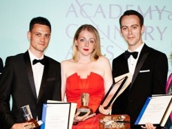 Annual Awards of Excellence winners L-R Matthew Ambrose, Lucy Jones and Adam Wills
