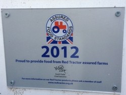Orchid Pubs has the Red Tractor Plaque displayed by the main entrance at each of its venues that has a carvery