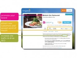 LivingSocial promotes a restaurant's brand to local diners and helps them spread the word through social media and word-of-mouth
