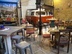 The Wheatsheaf pub in London's Borough Market now includes the 'Eatsheaf campervan kitchen' and a new heated terrace