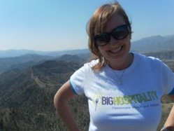 BigHospitality sponsored Arena's Lorraine Wood on her Great Wall of China trek