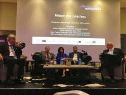 (L-R): Robin Sheppard, Peter Taylor chairman, Niki Leondakis, Gerard Greene and moderator Russell Kett spoke at the Boutique Hotel Summitt yesterday (23 May)