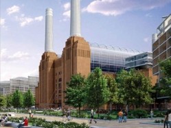 An artist's impression of the regenerated Battersea Power Station