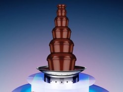 Gourmet Gadgetry's chocolate fountains now feature magnets to rotate the spirals, keeping the machine's blockage free
