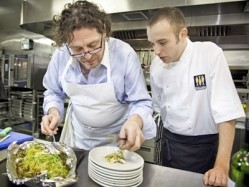 Marco Pierre White hosted a master class cookery demonstration for eight apprentices