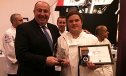 Jack Crow collects his award at The Restaurant Show