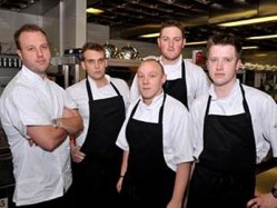Head chef Paul Welburn (left) wants to appeal to customers 'on the cutting edge of London's gastronomic scene'