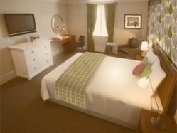 The Foley hotel’s design-led bedrooms will feature contemporary bold décor and bespoke furniture.