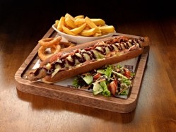 Fayre & Square's new autumn menu includes US-themed sharing dishes such as hotdogs with skinny fries