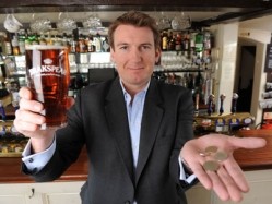 Brakspear's chief executive Tom Davies is 'extremely pleased' with the sales figures, with draught beer doing particularly well