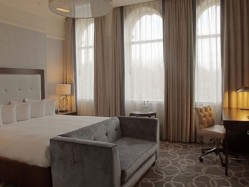 One of the new bedrooms at the Hilton Glasgow Grosvenor after the £1.3m bedroom refurb