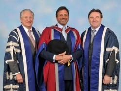 Sir Rocco Forte receives his honorary degree from the University of West London