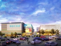 The Telford Shopping Centre development includes eight restaurants, a a nine-screen Odeon Multiplex cinema and a remodelled entrance to Debenhams