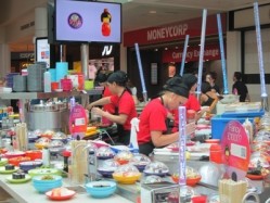 YO! Sushi Gatwick spans 11,800 sq.ft, featuring 75 covers and an open plan kitchen