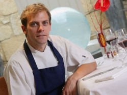 Dave Watts, head chef at Cotswold House and winner of the Chef to Watch award from the 2013 Good Food Guide