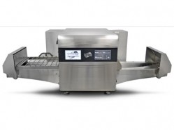 The Ovention Matchbox oven has up to 1,000 pre-programmed cooking settings, eliminating the need for microwaves