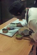 Plating the vegetarian and special dietary requirement options