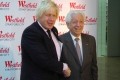Boris Johnson and Frank Lowy