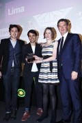 BigHospitality sponsored the One to Watch award which was won by Peruvian eatery Lima. Virgilio Martinez and Gabriel Gonzalez collected the award from BigHospitality's editor Emma Eversham.