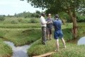Peter Ruddick, BigHospitality's multi-media reporter, accompanied Ashley for an exclusive video on the trip and is seen here filming the chef meeting a fish farmer who grows fingerlings for other farmers in the area.