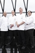 The UK team for the World Pastry Cup consisted of captain Javer Mercado, Le Cordon Bleu London; Nicolas Bouhelier, Le Manoir aux Quat'Saisons; team president Martin Chiffers, formerly of The Savoy and Nicolas Belorgey, also from Le Cordon Bleu London.