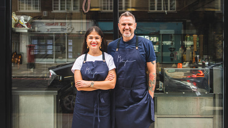 Mriya Ukrainian chef Yurii Kovryzhenko and his partner Olga Tsybytovska have launched their first restaurant venture in London’s Chelsea,